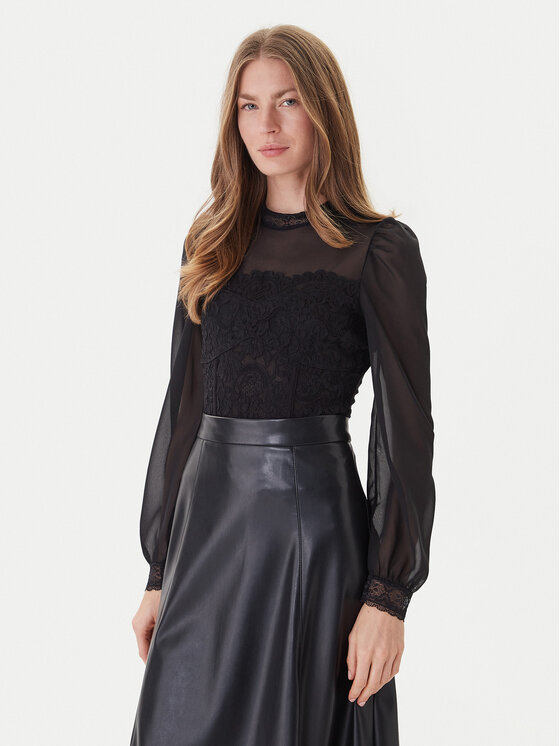 Morgan Боди 251-TWIST Черен Slim Fit цвят на ниска цена