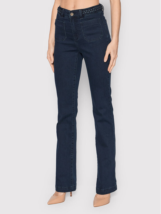 Morgan Дънки 221-PSVEN Тъмносин Bootcut Fit цвят на ниска цена