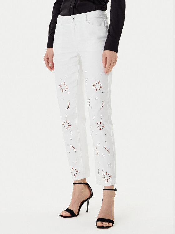 Morgan Дънки 252-PBRAD Бял Straight Fit цвят на ниска цена