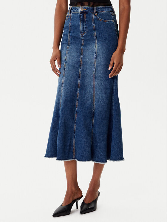 Morgan Дънкова пола 252-JAFTER Син Slim Fit цвят на ниска цена