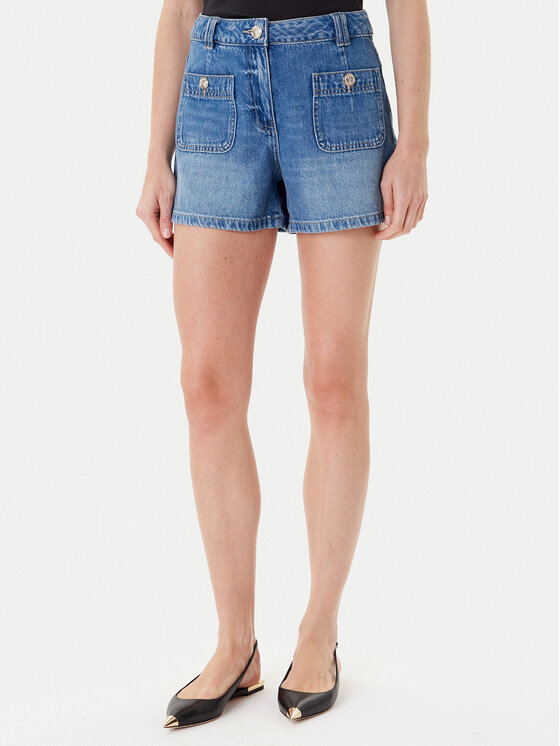 Morgan Дънкови шорти 251-SHAMIZ Син Slim Fit цвят на ниска цена