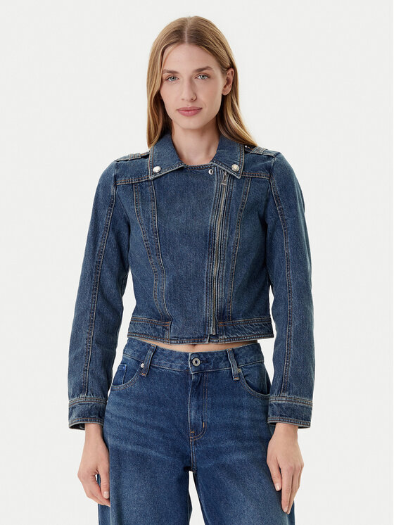 Morgan Дънково яке 252-GPERF Тъмносин Regular Fit цвят на ниска цена