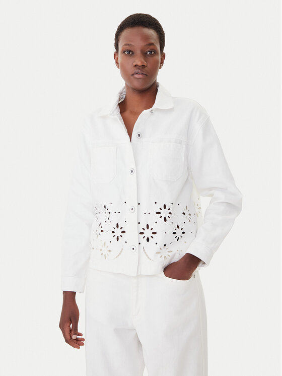 Morgan Дънково яке 252-VBRAD Бял Regular Fit цвят на ниска цена