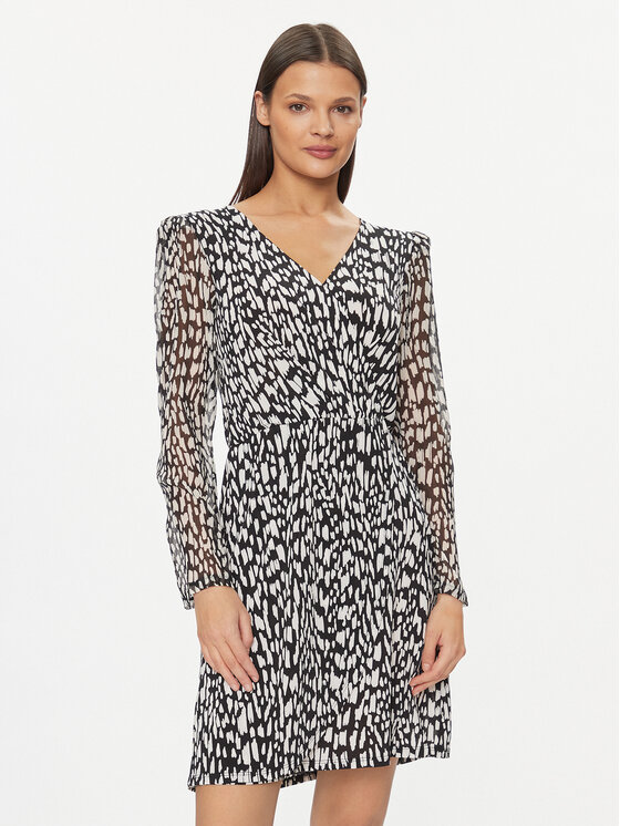 Morgan Ежедневна рокля 241-RLUISA Черен Regular Fit цвят на ниска цена