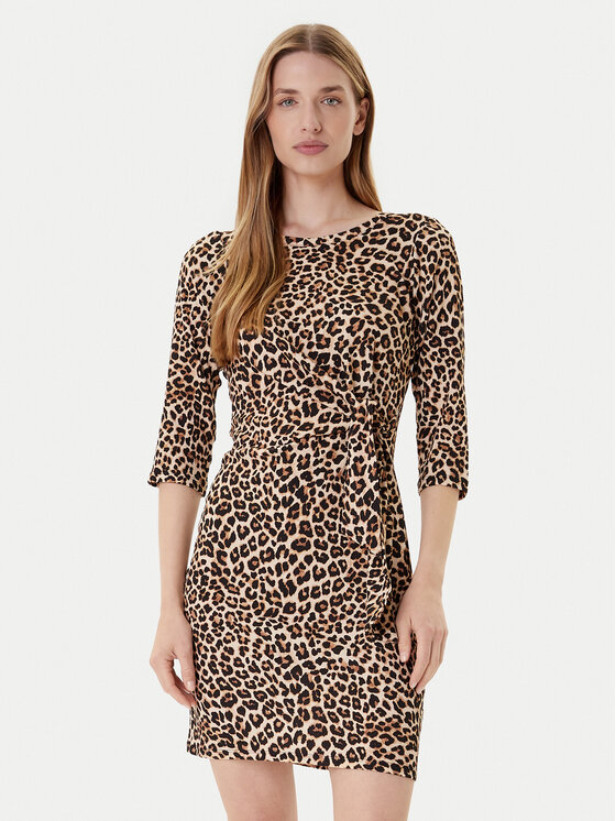 Morgan Ежедневна рокля 252-RJOSY Кафяв Regular Fit цвят на ниска цена