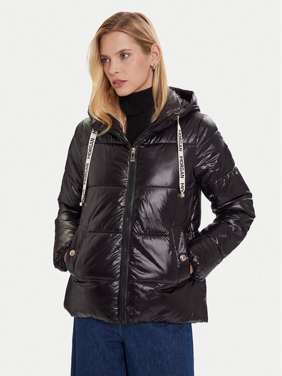 Morgan Зимно яке 252-GMODOU Черен Regular Fit цвят на ниска цена