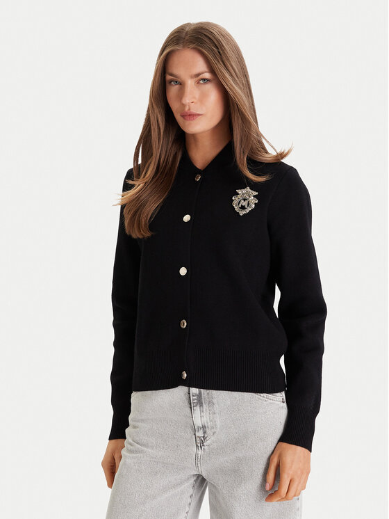 Morgan Кардиган 252-MTEDDY Черен Regular Fit цвят на ниска цена