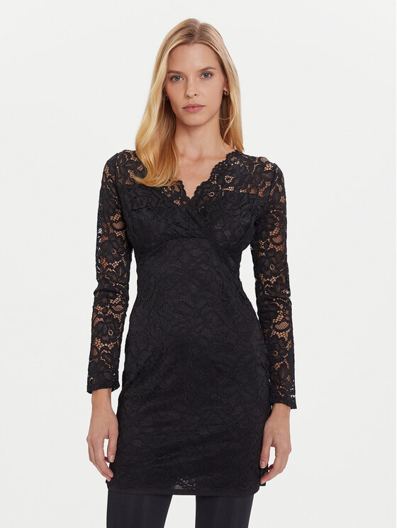 Morgan Коктейлна рокля 252-RENEE Черен Slim Fit цвят на ниска цена