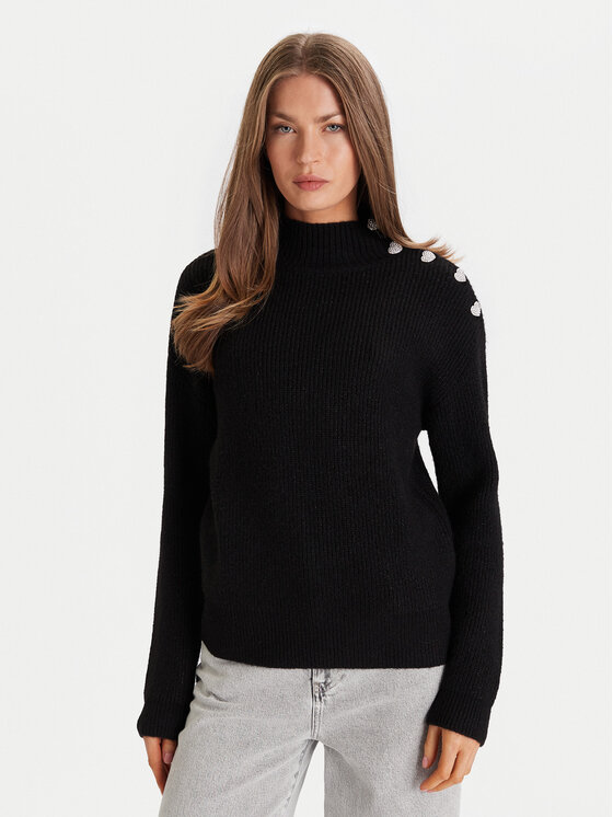 Morgan Поло 232-MSTORI Черен Regular Fit цвят на ниска цена