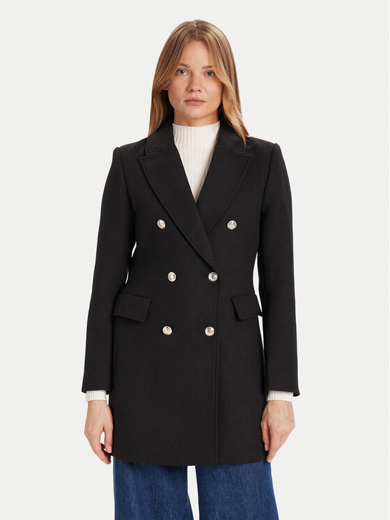 Morgan Преходно палто 252-GCHA Черен Regular Fit цвят на ниска цена