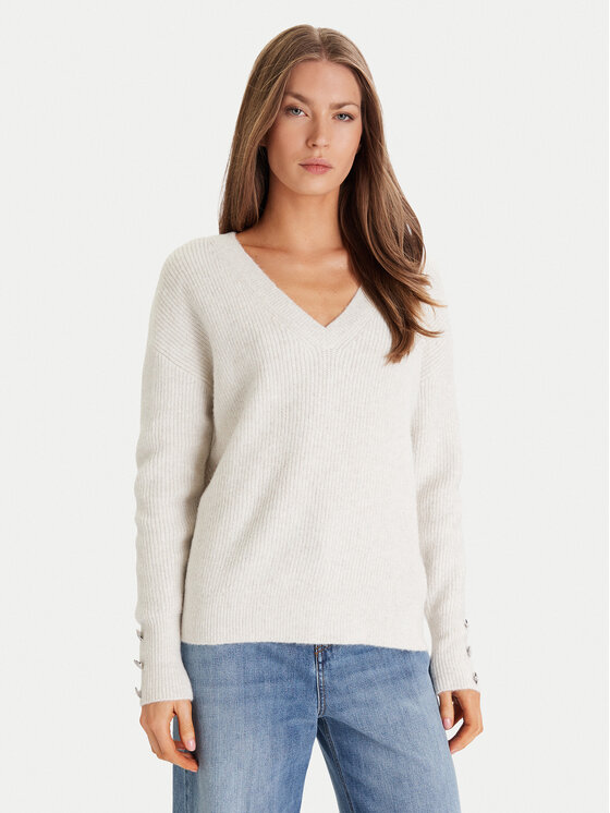 Morgan Пуловер 252-MSTAR Екрю Regular Fit цвят на ниска цена