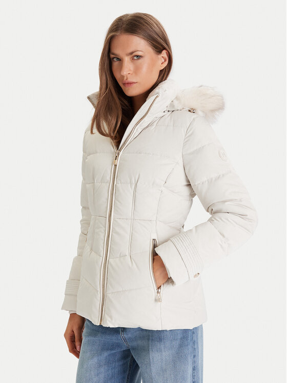 Morgan Пухено яке 252-GITELA Бежов Regular Fit цвят на ниска цена