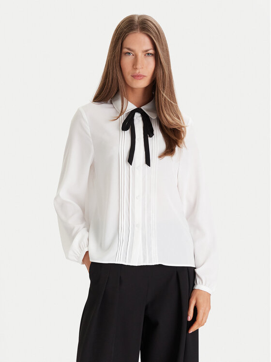 Morgan Риза 252-CLOTER Бял Regular Fit цвят на ниска цена