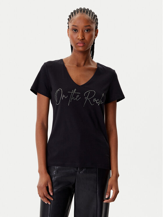 Morgan Тишърт 242-DLUCAS Черен Regular Fit цвят на ниска цена