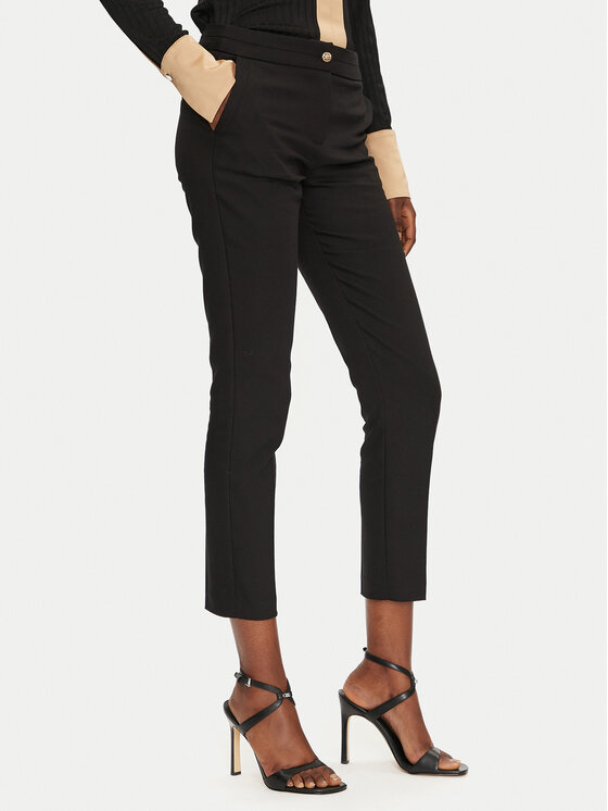 Morgan Чино панталони 222-PLIME.F Черен Slim Fit цвят на ниска цена