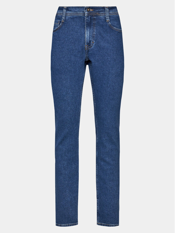 Mustang Дънки 1014863 Тъмносин Slim Leg цвят на ниска цена