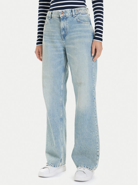 Mustang Дънки Madison 1016929 Син Wide Fit цвят на ниска цена