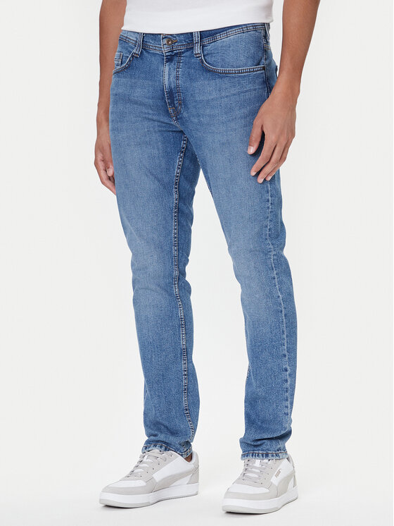 Mustang Дънки Oregon 1016799 Син Slim Fit цвят на ниска цена