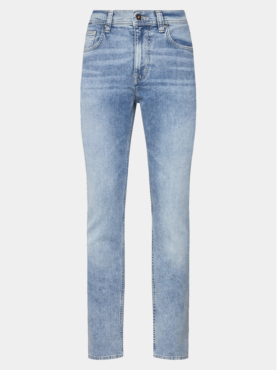 Mustang Дънки Orlando 1014860 Син Slim Fit цвят на ниска цена