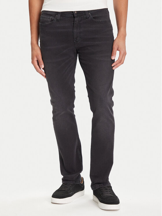 Mustang Дънки Vegas 1016794 Черен Slim Fit цвят на ниска цена