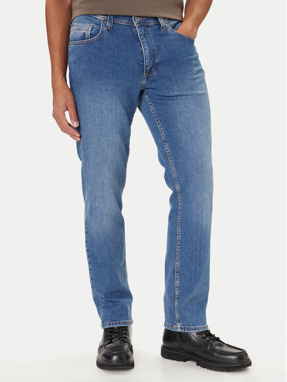 Mustang Дънки Washington 1016814 Син Straight Fit цвят на ниска цена