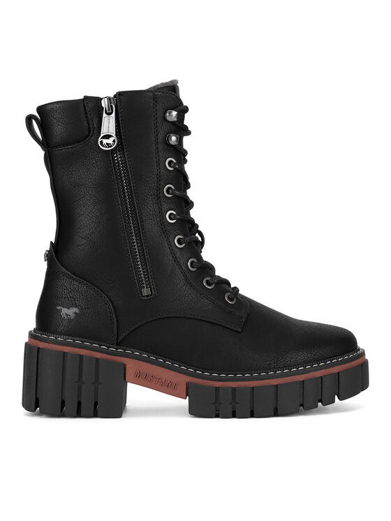 Mustang Зимни обувки 1447-504 Черен цвят на ниска цена