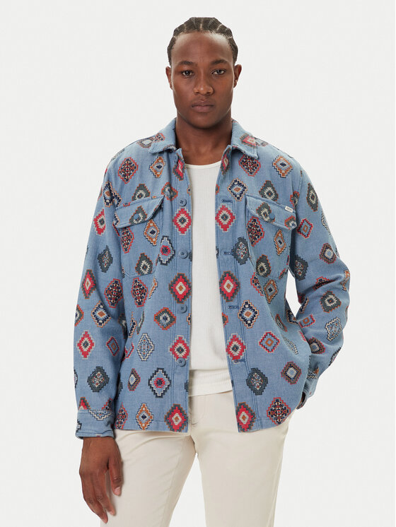 Mustang Преходно яке Dayton 1016956 Син Regular Fit цвят на ниска цена