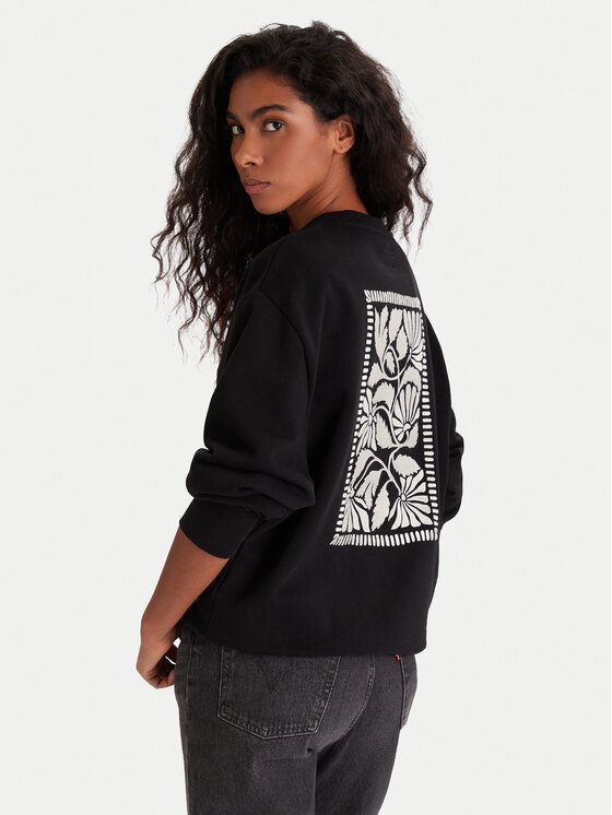 Mustang Суитшърт Burley 1016772 Черен Oversize цвят на ниска цена