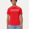 Mustang Тишърт Austin 1016853 Червен Regular Fit цвят на ниска цена