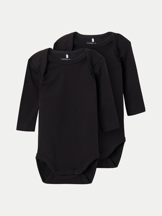 NAME IT Комплект детски бодита 13222503 Черен цвят на ниска цена