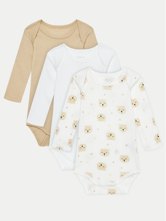 NAME IT Комплект детски бодита 13232750 Цветен цвят на ниска цена