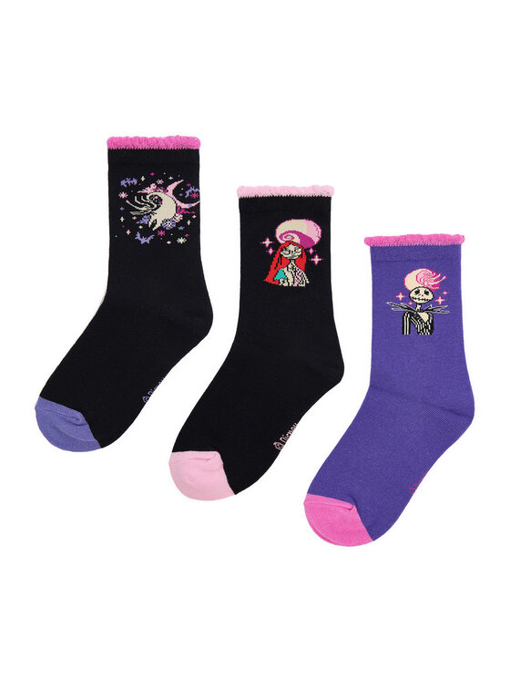 NIGHTMARE BEFORE CHRISTMAS Къси чорапи CEO-ACCCS-AW25-335NBC(3-PACK) Черен цвят на ниска цена