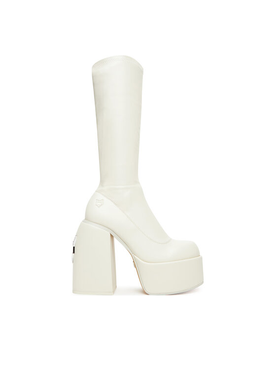 Naked Wolfe Ботуши Spice Бял цвят на ниска цена