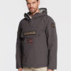Napapijri Анорак Rainforest Winter 3 NP0A4GMC Сив Regular Fit цвят на ниска цена