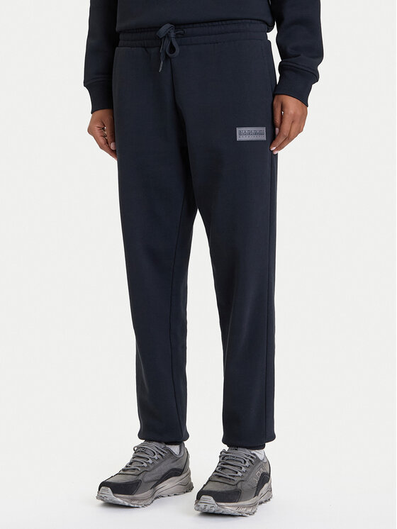 Napapijri Долнище анцуг M-Box NP0A4HZ6 Черен Regular Fit цвят на ниска цена