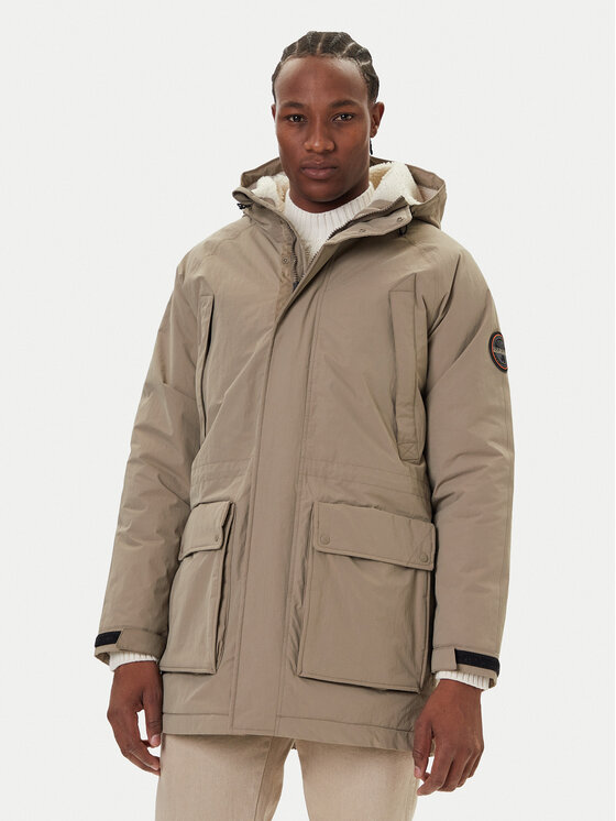 Napapijri Зимно яке A-Diries NP0A88TE Бежов Regular Fit цвят на ниска цена