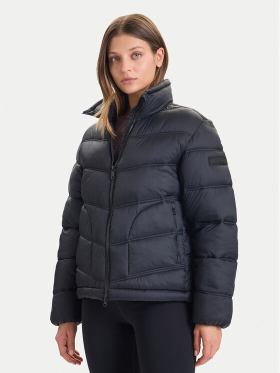 Napapijri Зимно яке A-Ega NP0A88XD Черен Regular Fit цвят на ниска цена