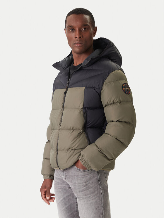 Napapijri Зимно яке A-Molveno NP0A88V2 Зелен Regular Fit цвят на ниска цена