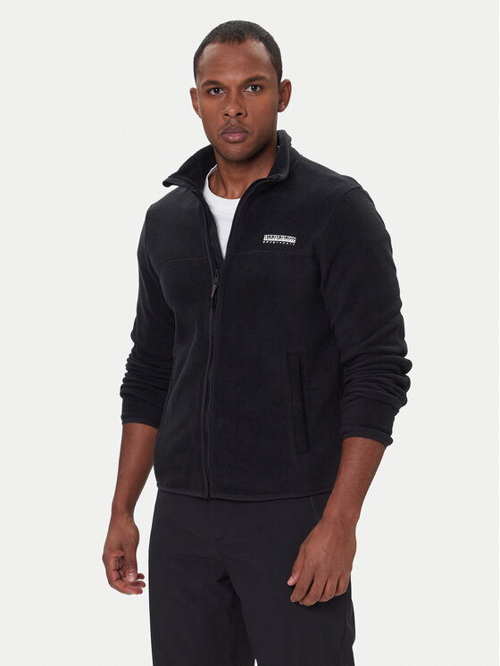 Napapijri Полар T-Dergana NP0A88V1 Черен Regular Fit цвят на ниска цена