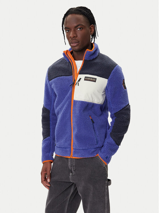 Napapijri Полар Yupik NP0A4GNT Син Regular Fit цвят на ниска цена