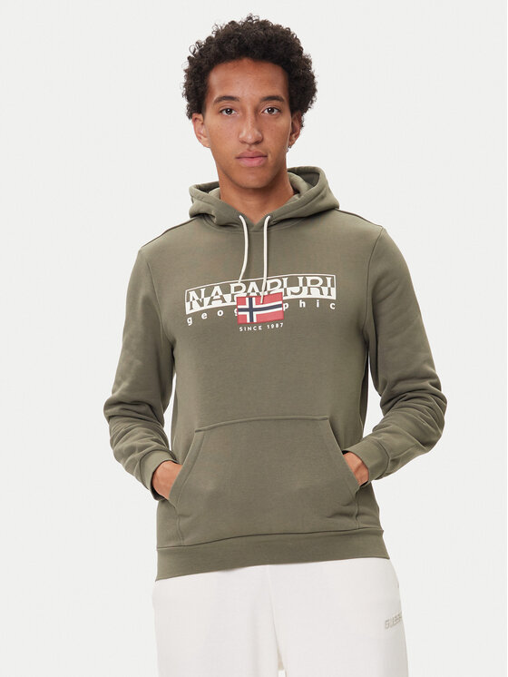 Napapijri Суитшърт B-Aylmer NP0A4I1D Каки Regular Fit цвят на ниска цена