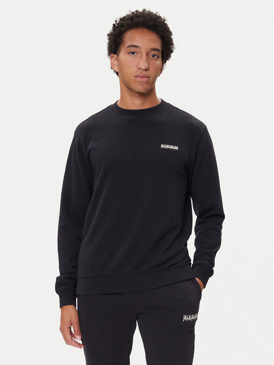 Napapijri Суитшърт B-Small Box C NP0A88TP Черен Relaxed Fit цвят на ниска цена