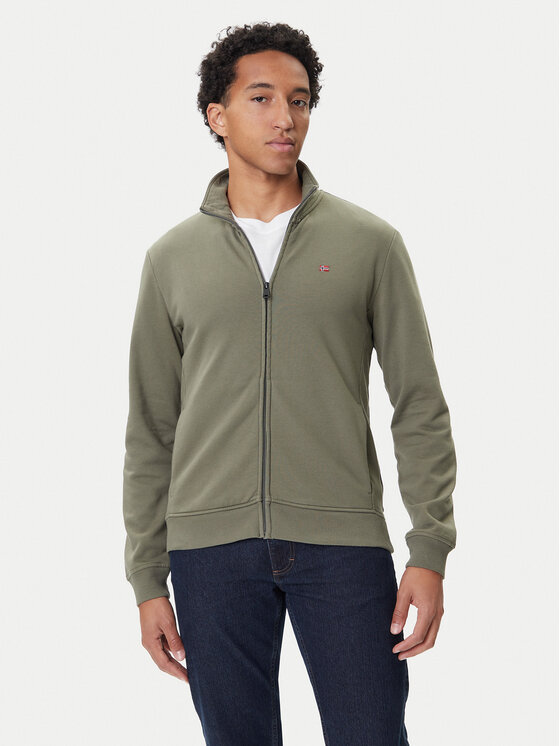 Napapijri Суитшърт Balis NP0A4GBA Зелен Regular Fit цвят на ниска цена