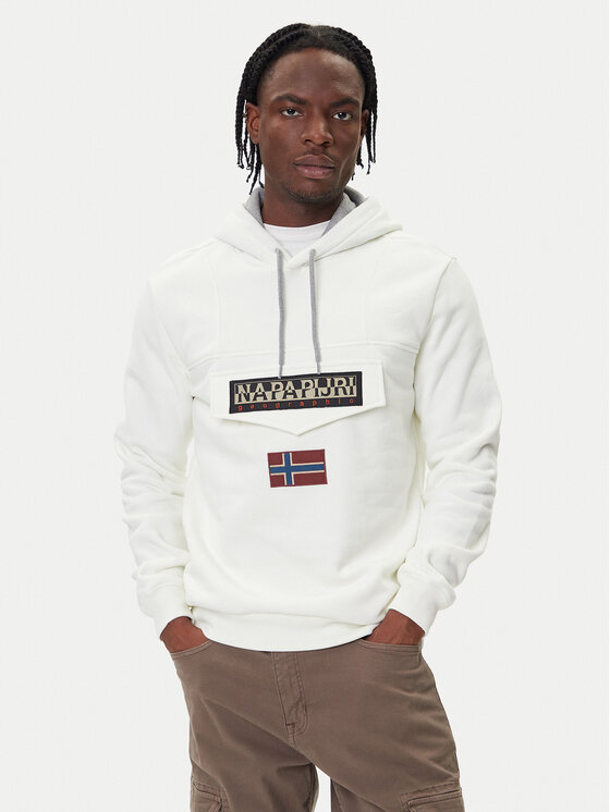 Napapijri Суитшърт Burgee Wint 4 NP0A892T Бежов Regular Fit цвят на ниска цена