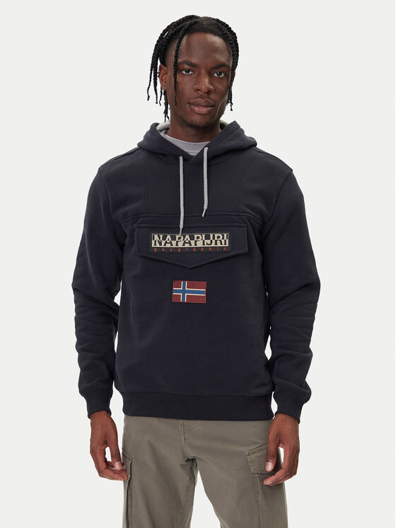 Napapijri Суитшърт Burgee Wint 4 NP0A892T Черен Regular Fit цвят на ниска цена