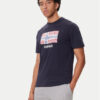 Napapijri Тишърт S-Drapeau Ss NP0A891K Тъмносин Regular Fit цвят на ниска цена