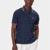 Nautica Тениска с яка и копчета Atabay N1S03424 Тъмносин Regular Fit цвят на ниска цена