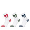 New Balance Дълги чорапи Active Lifestyle Striped Crew LAS35210AS1 Бял цвят на ниска цена
