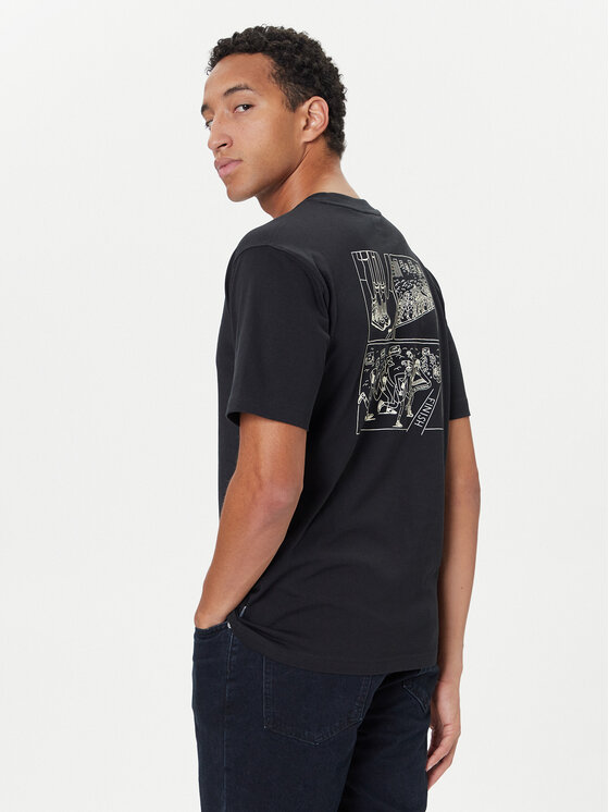 New Balance Тишърт MT53921 Черен Regular Fit цвят на ниска цена