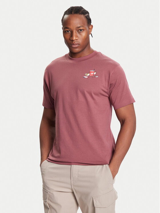 New Balance Тишърт MT53931 Червен Regular Fit цвят на ниска цена